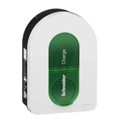 Imagen de Schneider Electric Smart Wallbox Charge 22kW, Columna de Carga para Coche eléctrico, Toma T2, Control aplicación detección 6 mA, Interior y Exterior, Color Blanco