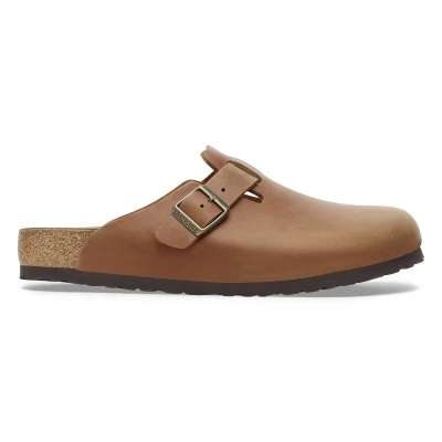Imagen de Birkenstock Boston Narrow Unisex Pantuflas, Talla: 41, Cognac Zapatos