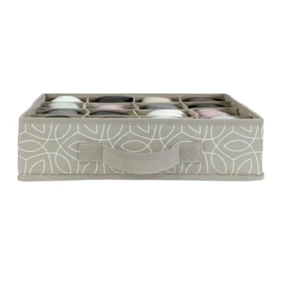 Imagen de WENKO Organizador de cajones Balance Caja Almacenamiento para cajones, con 16 Compartimentos Taupe
