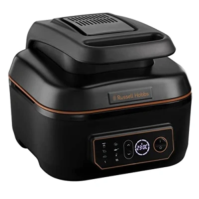 Imagen de Russell Hobbs Freidora de Aire, sin Aceite 5,5l, Robot cocina &amp; Grill XL, 3 en 1, air fryer, táctil, temporizador, recetas español [Ahorra hasta un 44% Energía] SatisFry 26520 56