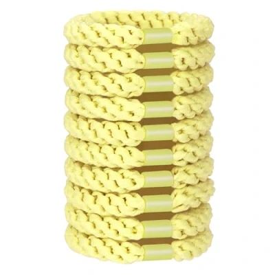 Imagen de JessLab Gomas para el Cabello, 10 Piezas Suaves Sin Daño Elásticas Cola de Caballo Accesorio Diadema Mujeres y Niñas, Morado Claro