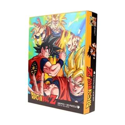 Imagen de RED STRING Puzzle Lenticular Dragon Ball Z Goku Saiyan 100 Piezas, Multicolor, Estándar (Z109080)