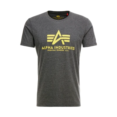 Imagen de ALPHA INDUSTRIES Basic Camiseta, Gris (Charcoal Heather 315), M para Hombre