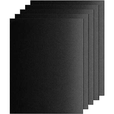 Imagen de SPGOOD Estera de Barbacoa, 5 Piezas antiadherente Alfombrillas para parrilla teflón gas,Papel Horno,alfombra barbacoa reutilizable,para carbón,horno, sin PFOA 40x32CM