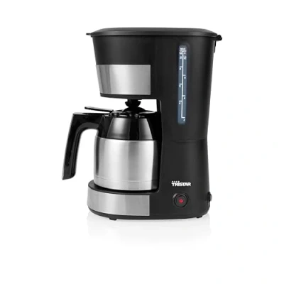 Imagen de Tristar Cafetera Acero Inoxidable, 8 10 Tazas, 900W, Jarra Térmica, Función Mantener Caliente, Sistema Antigoteo, Filtro Reutilizable, Indicador de Agua, Libre BPA, Apagado Automático, CM 1283