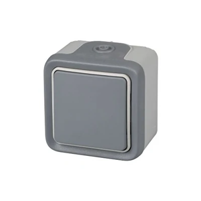 Imagen de Legrand 191502 Plexo Pulsador estanco de superficie, resistente al agua (IP55), color gris