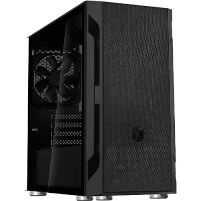 Imagen de Silverstone Fara H1M, Negro, Panel Lateral de Acero, Chasis Gaming Micro ATX Elegante y Diferente, SST FAH1MB