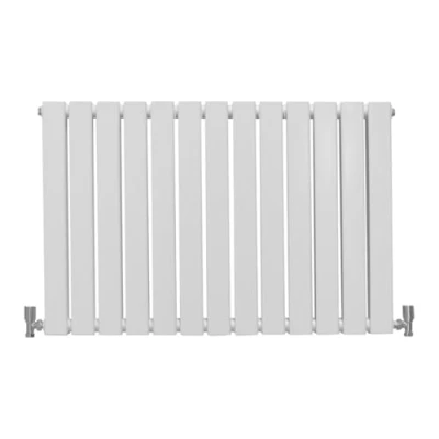 Imagen de Radiador Panel Plano Lujoso 600x910mm 60x91cm Blanco Brillante Calefacción Calefactor Vertical Horizontal Montaje Pared Cocina Salón Baño Cepillo Limpieza Kit Reparación GRATIS Garantía 15 Años