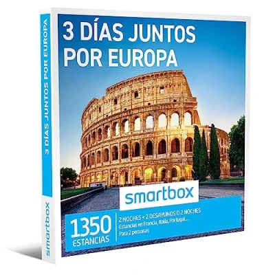 Imagen de Smartbox Caja Regalo 3 días Juntos por Europa Idea de Original 2 Noches con Desayuno o para Personas