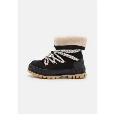 Imagen de Palladium Pallashock Hiver Unisex Botines con cordones, Talla: 40, Black Zapatos