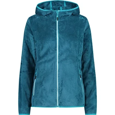 Imagen de CMP Chaqueta polar de mujer Highloft con capucha fija, Lago Laguna Profunda, XS