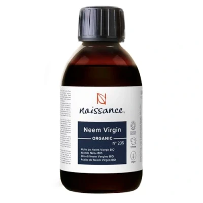 Imagen de Naissance Aceite Vegetal de Neem Virgen Orgánico BIO (No. 235) 225ml Natural, Certificado Ecológico, Prensado en Frío, Vegano, y no OGM