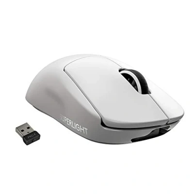 Imagen de Logitech G PRO X SUPERLIGHT Ratón Gaming Inalámbrico, Captor HERO 25K, 25,600 DPI, Ultraligero con 63g, Peso Reducido, 5 Botones Programables, Batería Larga Duración, PC/Mac Blanco
