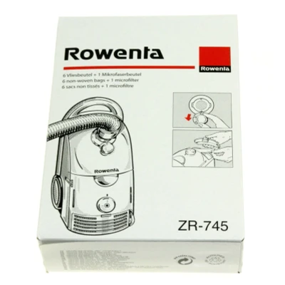 Imagen de Rowenta Bolsa para aspiradora zr 745 dymbo 6 piezas+ 1 micro filtro ZR745