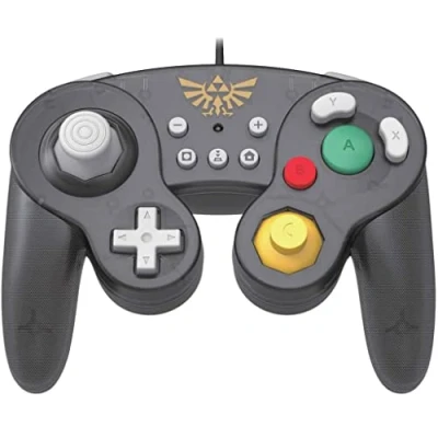 Imagen de Mando Nintendo Switch Hori Battle Pad, Modelo Zelda, con Cable, Para Switch, Función turbo 3 ajustes, Negro