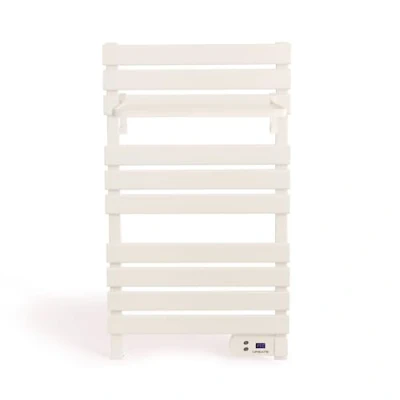 Imagen de CREATE / Warm Towel 500W Toallero eléctrico Blanco Roto con Estante 96,9x5x55 cm/para Suelo o Pared, Temporizador, Pantalla LCD, bajo Consumo, termostato