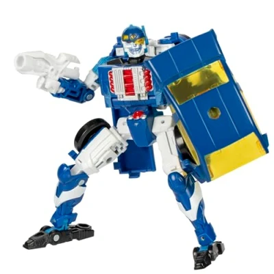 Imagen de Transformers Legacy United Deluxe Class Robots in Disguise 2001 Universe Autobot Side Burn, figura de acción conversión 5.5 pulgadas, 8+
