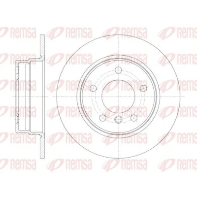 Imagen de REMSA 61013.00 Disco de freno Eje trasero 280, 280 10 5 macizo BMW: 1 Hatchback