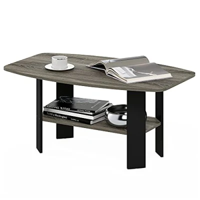 Imagen de Furinno Mesa De Centro, Madera, French Oak Grey/Black