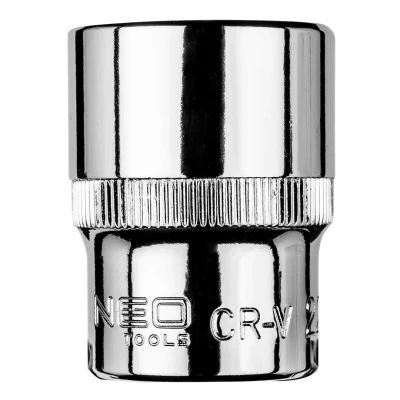 Imagen de NEO TOOLS 08 422 Piezas insertables de llave cubo 1/2 22 mm Acero cromo vanadio hexagonal
