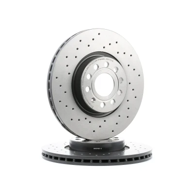 Imagen de BREMBO XTRA LINE 09.9772.1X Disco de freno 312 25 5 perforado/ventil. int. revestido altamente carbonizado con tornillos norauto, oscaro, mister auto