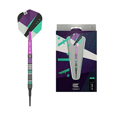 Imagen de TARGET 11 90% Soft Tip Set Darts ALX Juego de Dardos Punta Suave tungsteno 18G, Unisex, 18 g