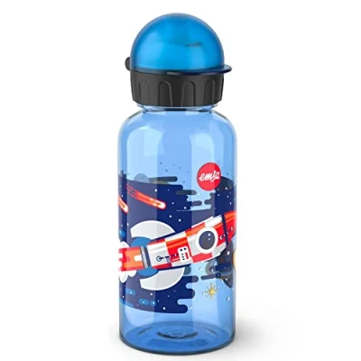 Imagen de Emsa Botella infantil Kids Tritan hermética con diseño de dinosaurio 0,4 L, plástico Tritán sin BPA, duradera y antiderrame, ligeras fáciles manipular para niños, apta microondas