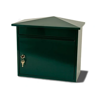 Imagen de G2 Trading 24 Buzón de Acero Mersey, Verde, 359 x 349 206mm