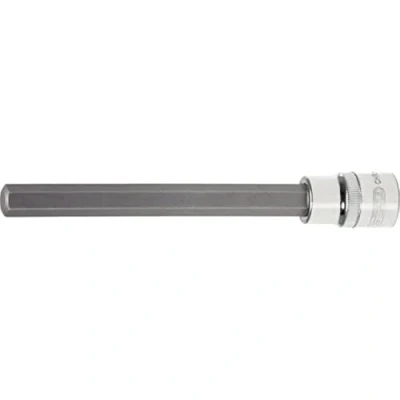 Imagen de KS Tools 918.3916 3/8&quot; Llave de vaso con punta para tornillos encastre hexagonal CHROMEplus, larga, 6 mm