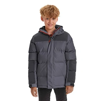 Imagen de Killtec Boy&#039;s Chaqueta acolchada/chaqueta exterior con capucha KOW 31 BYS QLTD JCKT, antracita, 164, 37217 000