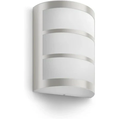 Imagen de Philips myGarden Python Aplique de pared, iluminación exterior, acero inoxidable, 1 x 6 W, 230 V, color gris
