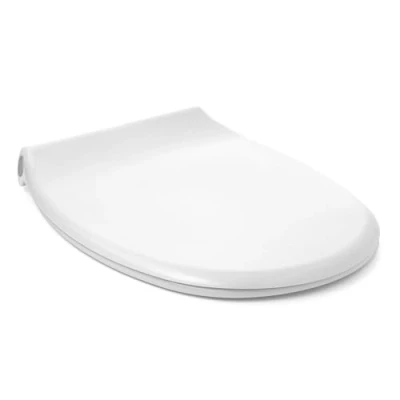 Imagen de TATAY Tapa WC Universal Polo, de Termoplástico, Forma Ovalada, Fabricado en España, Blanco, Medidas 46 x 35.5 cm