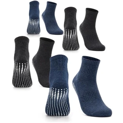 Imagen de Occulto calcetines antideslizantes para hombre 2 4 Pares (modelo: Andi) negro,azul marino 39 42