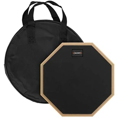 Imagen de World Rhythm Almohadilla de práctica batería 10 &quot;&quot; silenciosa pulgadas, para principiantes, con bolsa transporte