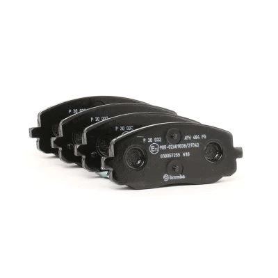 Imagen de BREMBO P 30 032 Juego de pastillas freno con avisador acústico desgaste sin accesorios KIA: Picanto I, II, HYUNDAI: i10 I