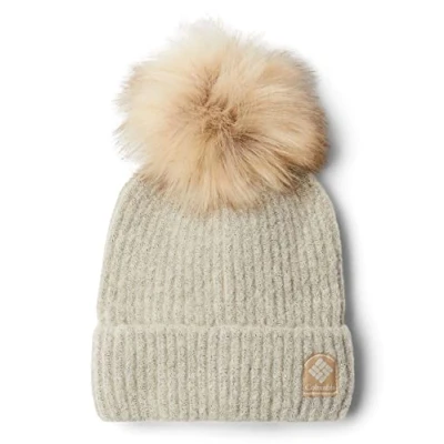 Imagen de Columbia Winter Blur Pom Bean Gorro, Talla: One Size, Taupe