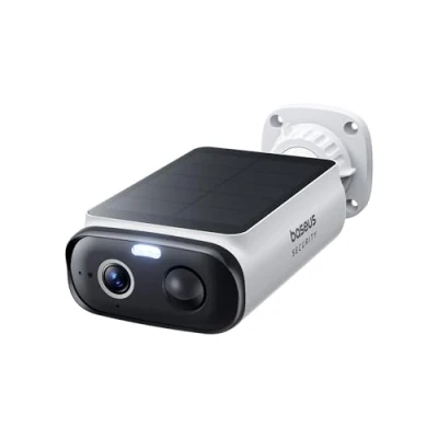 Imagen de Baseus Security S1 Lite Solocam Camara Vigilancia WiFi Exterior Solar IP67, IP Seguridad Bateria 2K 135, Visión Nocturna a Color, Sin Cargos, Detección Humana, Compatible con Alexa y Google