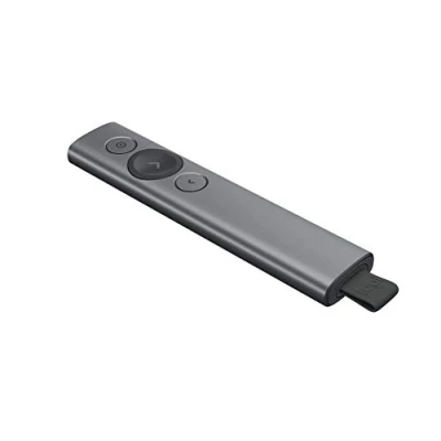 Imagen de Logitech Spotlight Presentador Inalámbrico, 2.4 GHz y Bluetooth, Receptor USB, Puntero Láser Digital, Distancia de 30 Metros, Cronometro, PC, Mac, Android, iOS, Slate