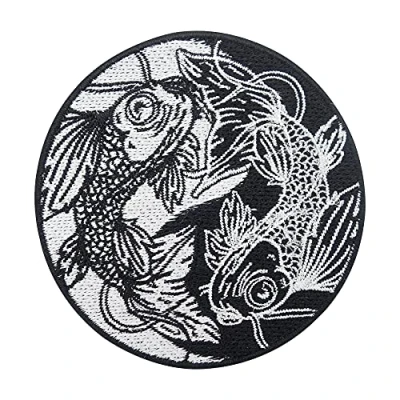 Imagen de Parche termoadhesivo con diseño de peces Yin y Yang Koi Finally Home