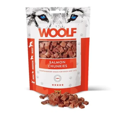 Imagen de Woolf Aperitivo para Perros, Blandos, de salmón, 100 Gramos