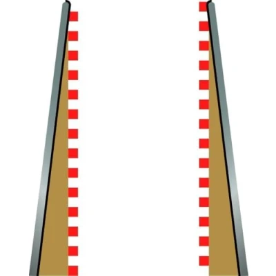 Imagen de Scalextric In/Lead out Straight Border x Slot Car Race Track 2 Piezas Borde Recto con Ranura 1:32 para Pista de Carreras Coche, Talla única (C8233)