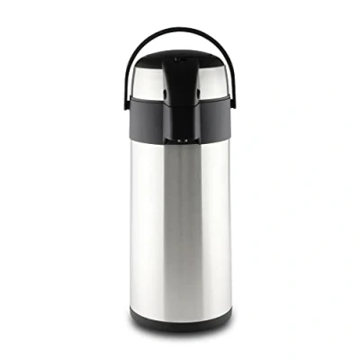 Imagen de Pioneer Flasks Airpot, Termo Dispensador, Metal, Satin Finish, 4 L