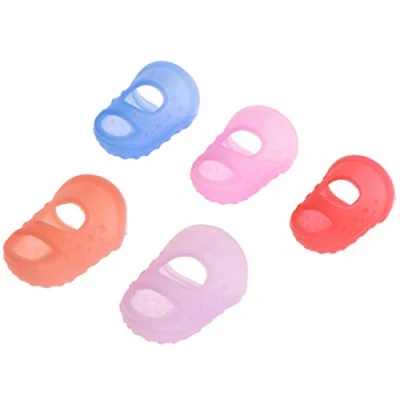 Imagen de Lerpwige Protectores de dedos silicona para coser y tocar guitarra