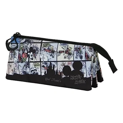 Imagen de Karactermania Mickey Mouse INK Triple Large Estuche escolar para niños, Talla: One Size, Multicolor