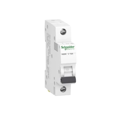 Imagen de Schneider Electric A9K02116 Disyuntor K60N 1P, 16A, C característica, 6kA, Blanco, 16 Ampere
