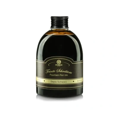 Imagen de Octopus tinta para pluma estilográfica en práctico frasco de recambio, estilográfica, caligrafía Negro Sepia 250ml