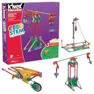 Imagen de K&#039;Nex 79319 K’NEX Stem Explorations Levers and Pulleys Building Set for Ages 8 Up Construction Educational Toy, 139 Pieces