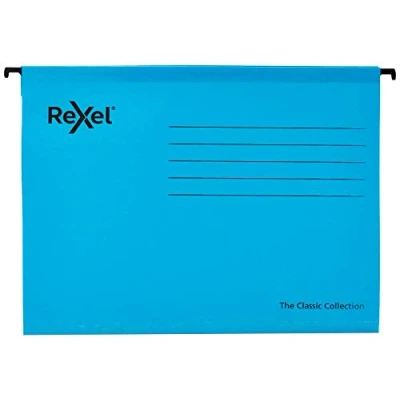 Imagen de Rexel 2115587 Classic Carpeta de suspensión reforzada, A4, color azul