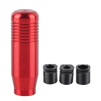 Imagen de Akozon Pomo de cambio marchas Manija Cabezal marcha 8.5cm en aleación Aluminio (Rojo)