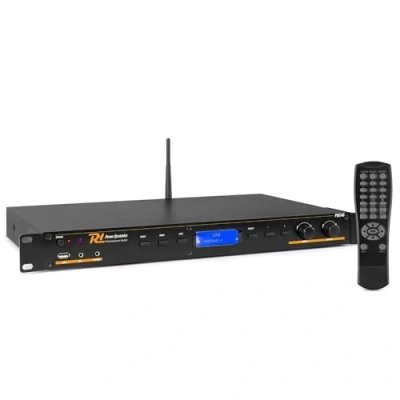 Imagen de Power Dynamics PDC40 Sintonizador enracable Dab+ &amp; FM con Reporductor MP3 por USB, Bluetooth y Mando a Distancia